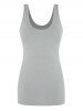 Plus Size & Curve Skew Collar Eyelet T-shirt and Tank Top Set -  