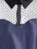 Mesh Panel Belted Prom Dress -  