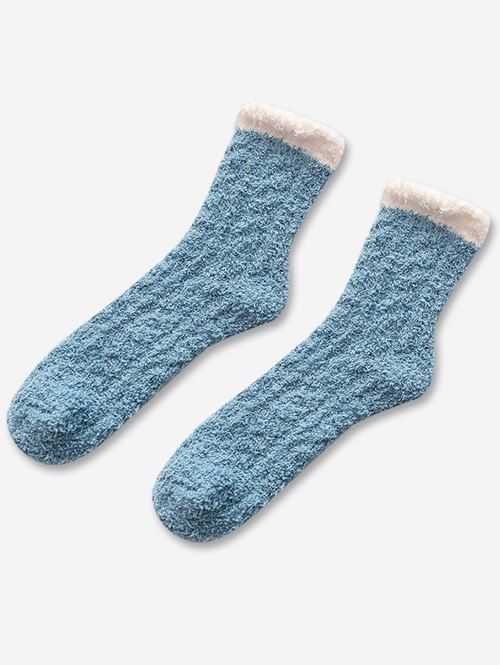 Discount Winter Two Tone Fleece Socks  