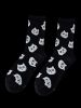 Cartoon Printed Cats Crew Socks -  