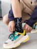 Printed Lightning Sporty Crew Socks -  