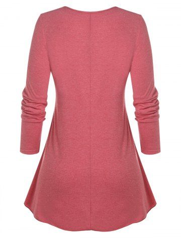 Plus Size Overlay Layered Top