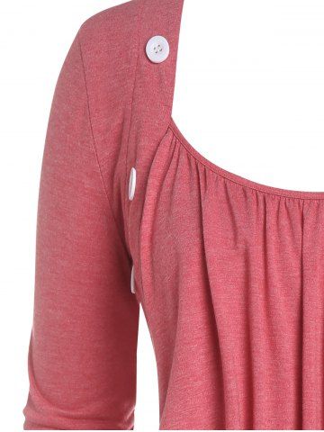 Plus Size Overlay Layered Top