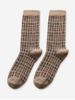 Retro Winter Plaid Pattern Mid Calf Socks -  