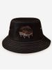 Printed Leopard Lip Bucket Hat -  