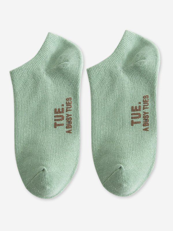Best Letter Printed Sole Cotton Ankle Socks  