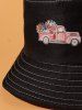 Flower Truck Printing Bucket Hat -  