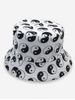 Printed Yin And Yang Bucket Hat -  