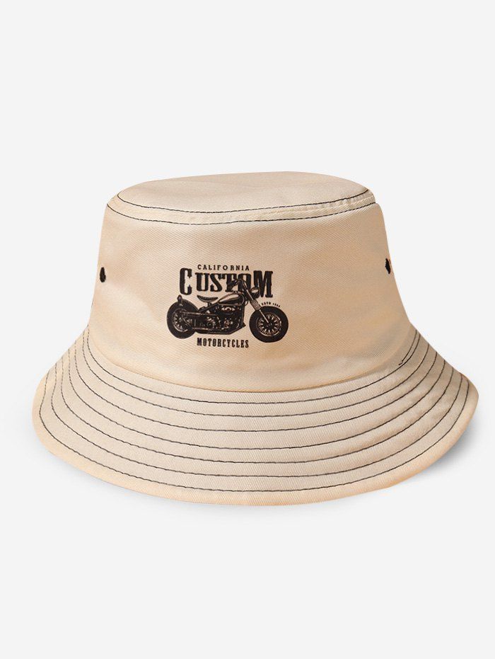 Outfit Motorcycle Graphic Print Bucket Hat  