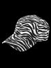 Zebra Printed Sporty Baseball Cap -  