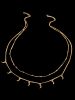 Moon Charm Beads Two Layered Belly Chain -  