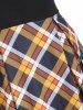 Wide Waistband Plaid Surplice Dress -  