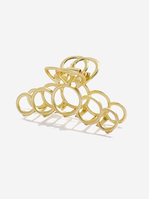 Online Hollow Out Circles Metal Hair Claw  