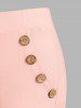 High Rise Lace Applique Capri Leggings -  