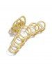 Hollow Out Circles Metal Hair Claw -  