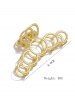 Hollow Out Circles Metal Hair Claw -  