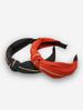 2 Pcs Wide Knotted Cloth Hairband Set -  