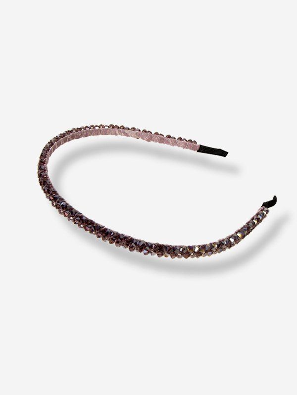 Outfit Faux Crystal Shiny Thin Hairband  
