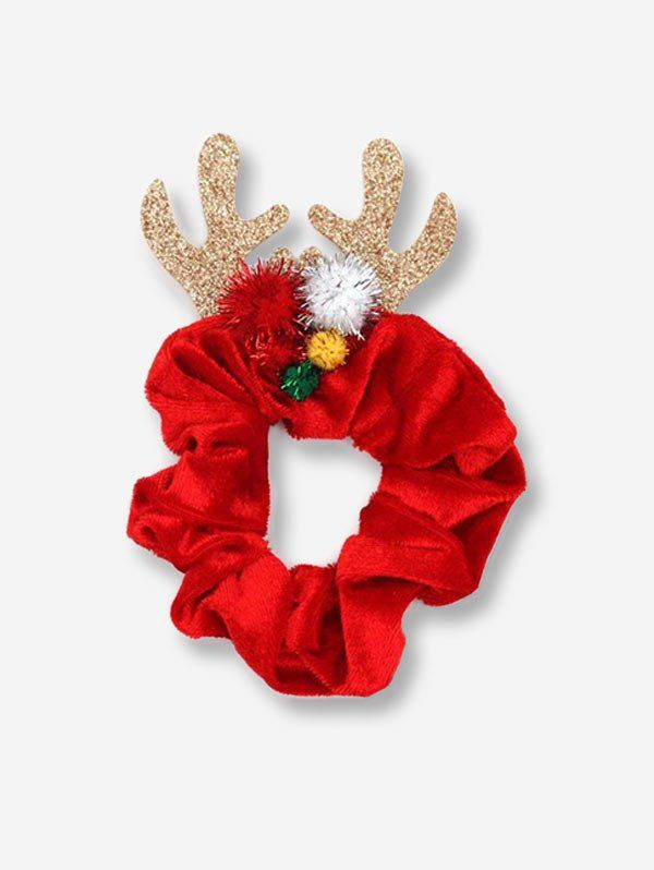 Chic Christmas Antlers Scrunchie  