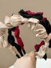 3 Pcs Bowknot Wrinkle Cloth Hairband Set -  