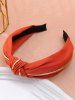 2 Pcs Wide Knotted Cloth Hairband Set -  