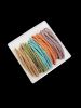 50Pcs Mixed Color Twisted Elastic Hair Tie Set -  
