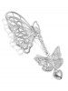 Butterfly Tassel Hair Claw Clip -  