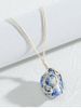 Natural Stone Net Rope Necklace -  