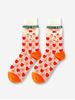 Colorblock Printed Cotton Socks -  