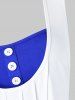 Plus Size & Curve Faux Twinset Tie Dye Tank Top -  