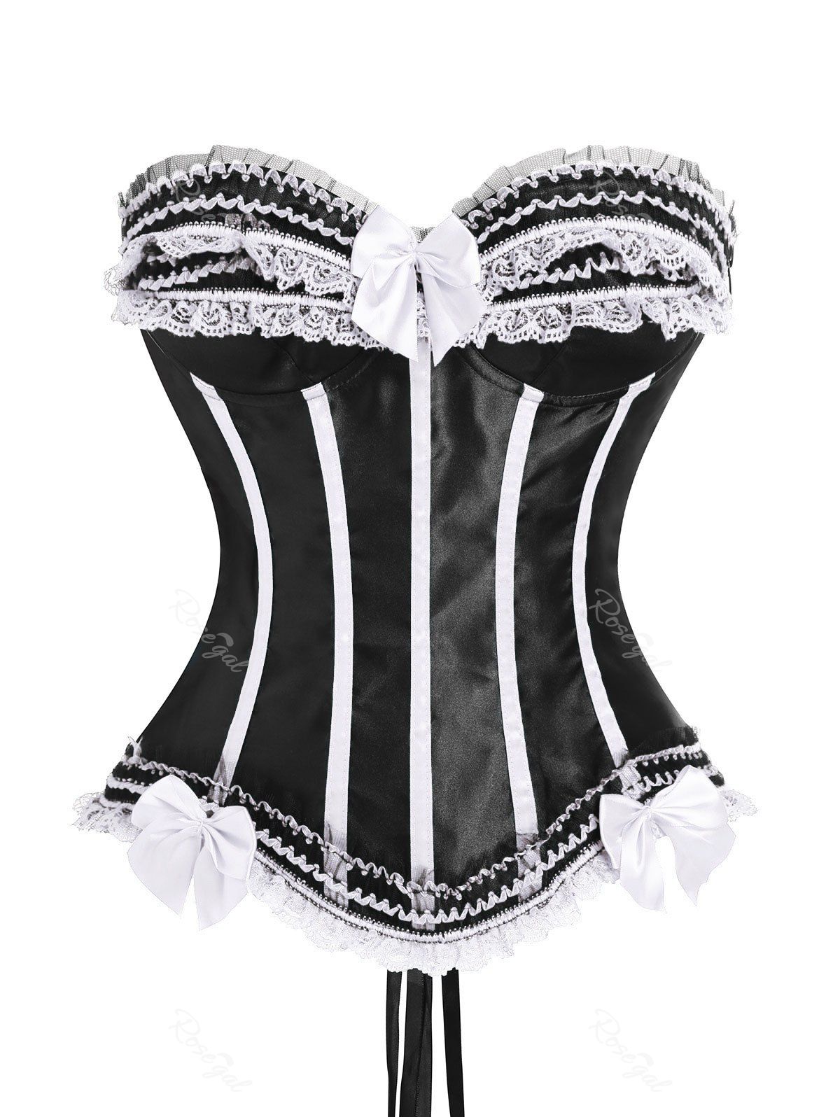 Outfits Plus Size Bowknot Strapless Waist Training Corset  