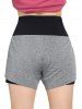 Plus Size High Waisted 2 in 1 Shorts -  
