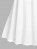 T-shirt Courbe Multi-Bretelles à Épaules Nues Grande Taille - Blanc 3X | US 22-24