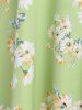 Ruffled Off The Shoulder Floral Print Mini Dress -  