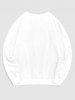BROOKLYN Letter Print Casual Sweatshirt -  