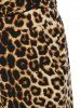 Plus Size Sleeveless Drawstring Leopard Print Jumpsuit -  