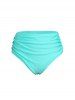 Plus Size & Curve O Ring Plaid High Waist Tankini Swimsuit -  
