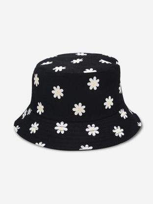 Flower Printed Sun Proof Bucket Hat