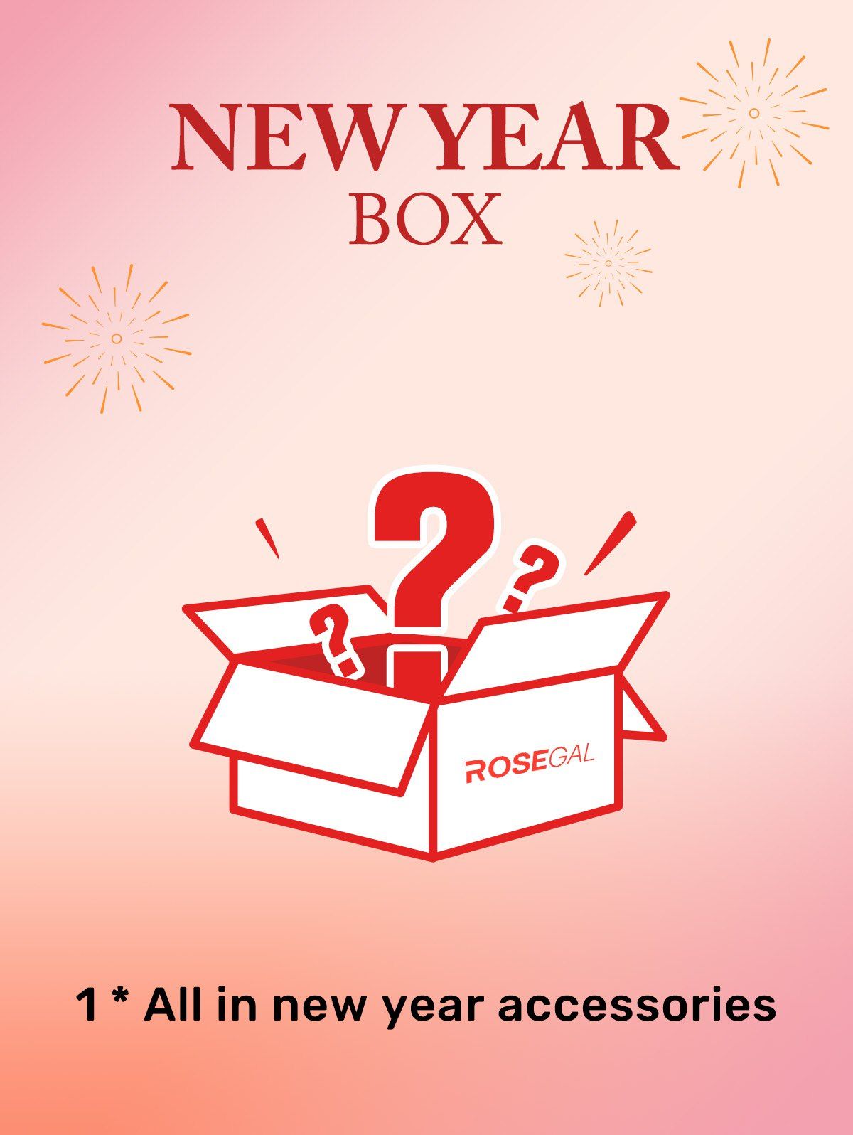 ROSEGAL Box - 1*Random New year accessories Multi 