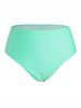 Plus Size & Curve Sheer Lace Panel Plunge Tankini Swimsuit -  