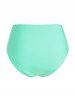 Plus Size & Curve Sheer Lace Panel Plunge Tankini Swimsuit -  