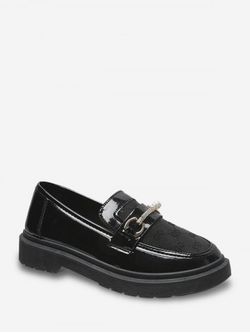 Zapatos de Tachuela en Forma de Perlas de Imitación y Brillantes - GRAPHITE BLACK - EU 37