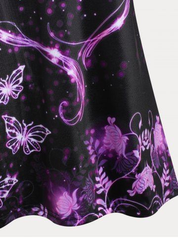 Plus Size Heart Butterfly Print Cami Top