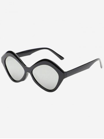 Irregular UV Protection Sunglasses - BLACK