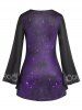 Galaxy Wander Cross Tunic Top and Moon and Sun Leggings Plus Size Outfit -  