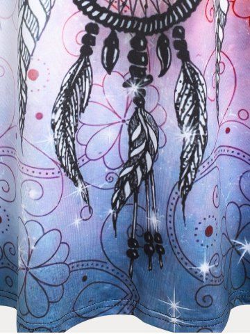 Dreamcatcher Print Plus Size Flowy Cami Top