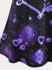 Heart Love Print Plus Size Graphic Tank Top -  