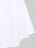 Valentines Day 3D Zipper Lip Print Plus Size Tee -  