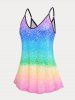 Pastel Ombre Color Plus Size & Curve Camisole -  
