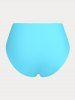 Ruffled Overlay Modest Plus Size & Curve Three Piece Tankini Swimsuit -  